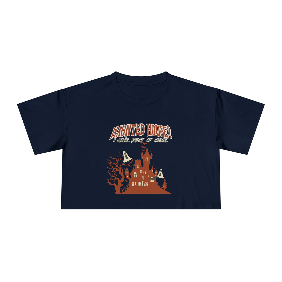 Haunted House Crop Tee