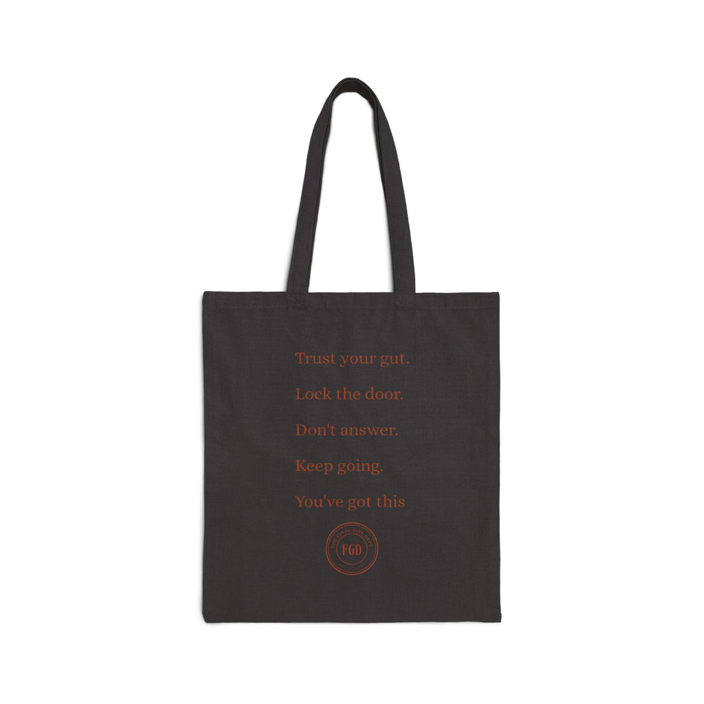 Suspicious Vibes Cotton Tote — "Trust Your Gut" Lightweight Canvas Shopper