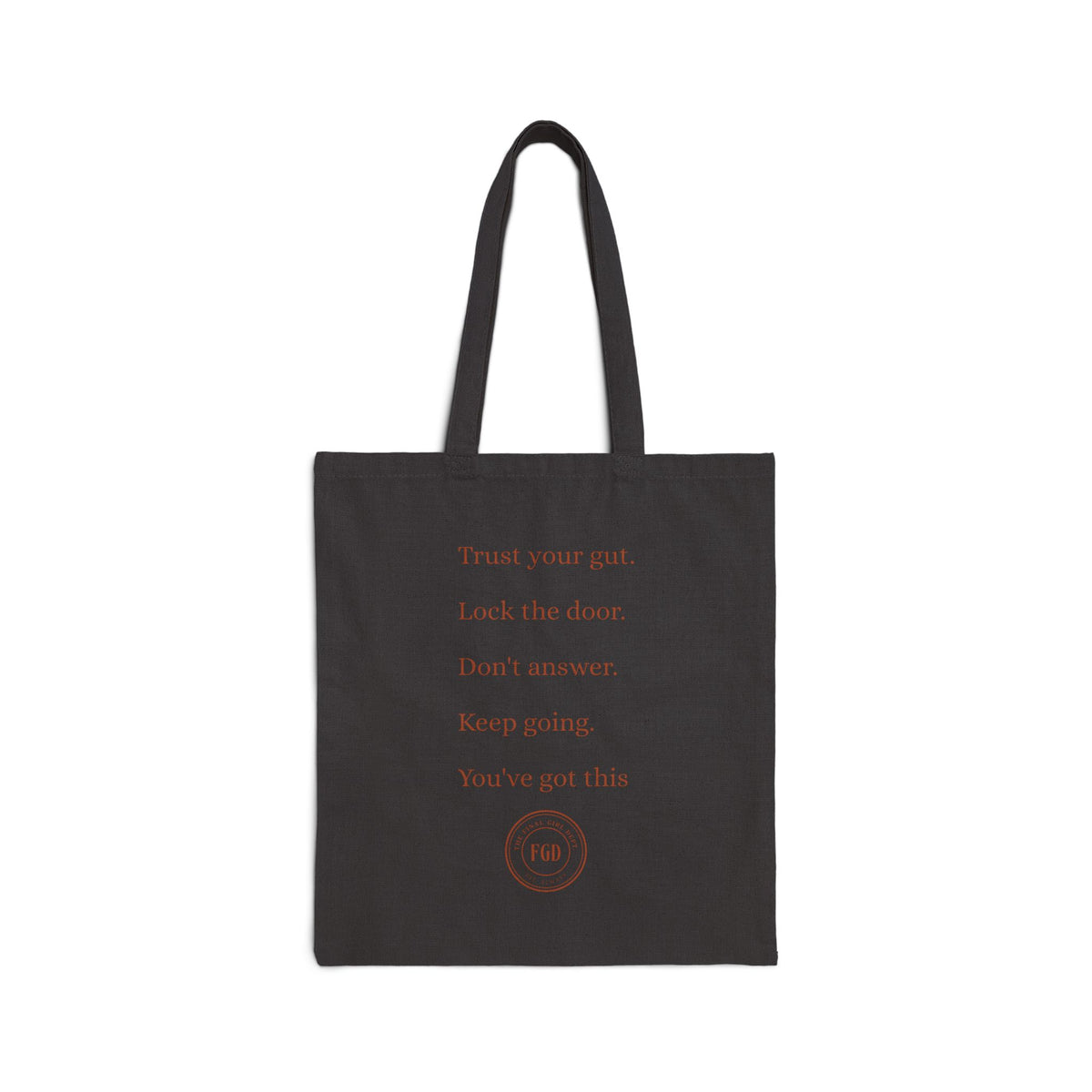 Suspicious Vibes Cotton Tote — "Trust Your Gut" Lightweight Canvas Shopper