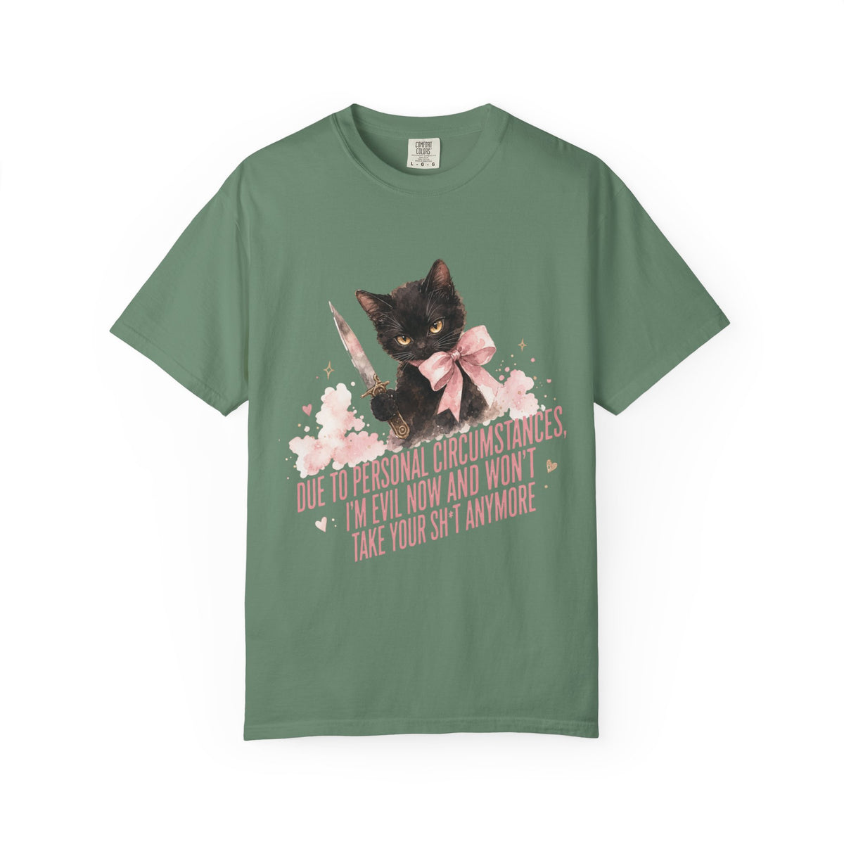 "Due to Personal Circumstances I'm Evil Now" Graphic Tee