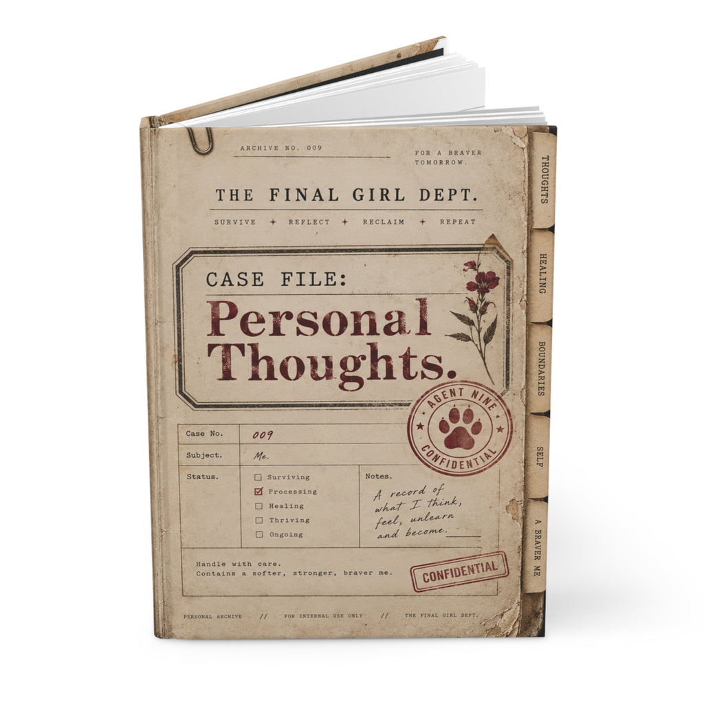 'Case File: Personal Thoughts' Vintage Investigator Notebook