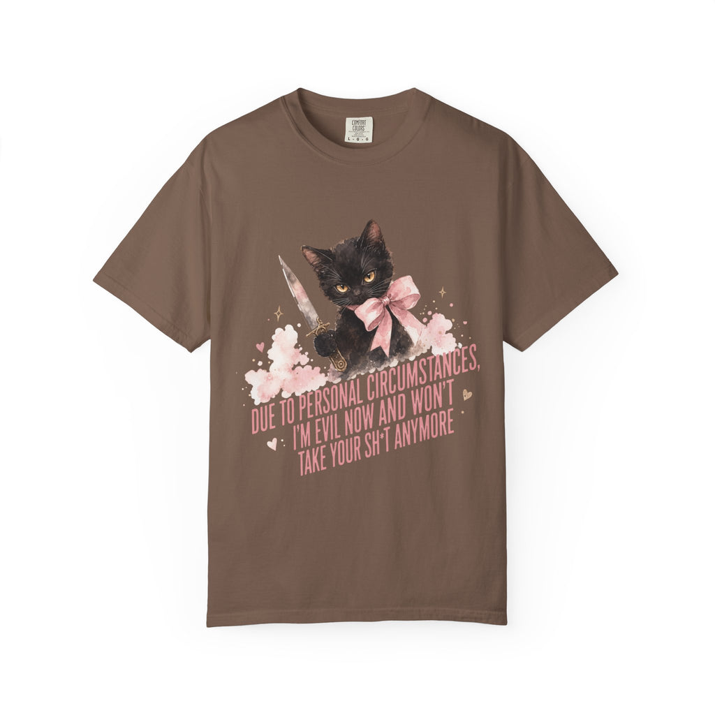 "Due to Personal Circumstances I'm Evil Now" Graphic Tee