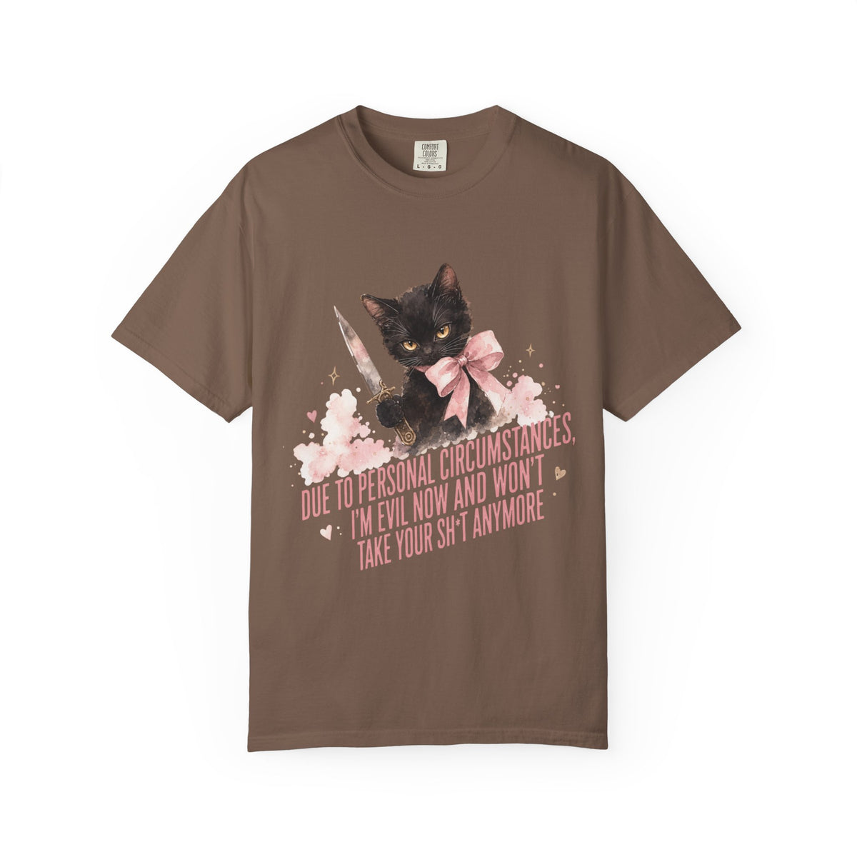 "Due to Personal Circumstances I'm Evil Now" Graphic Tee
