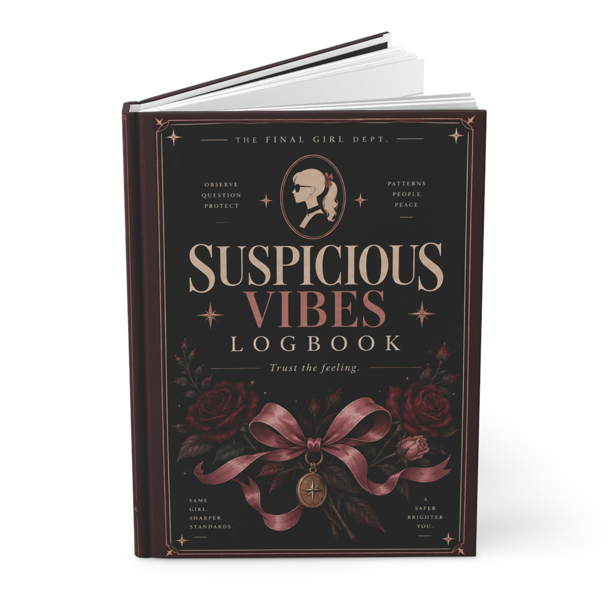 Suspicious Vibes Hardcover Lined Journal V1