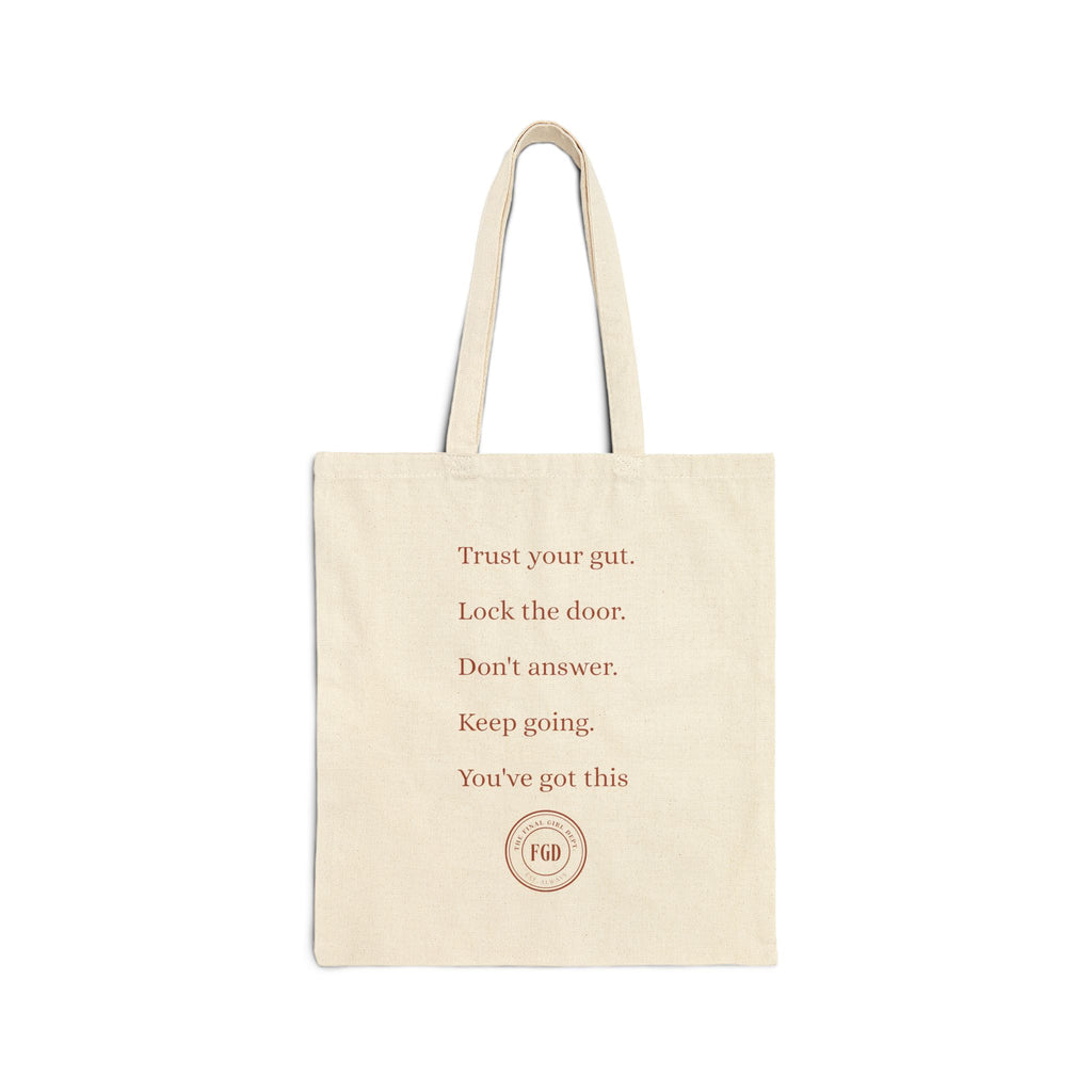 Suspicious Vibes Cotton Tote — "Trust Your Gut" Lightweight Canvas Shopper