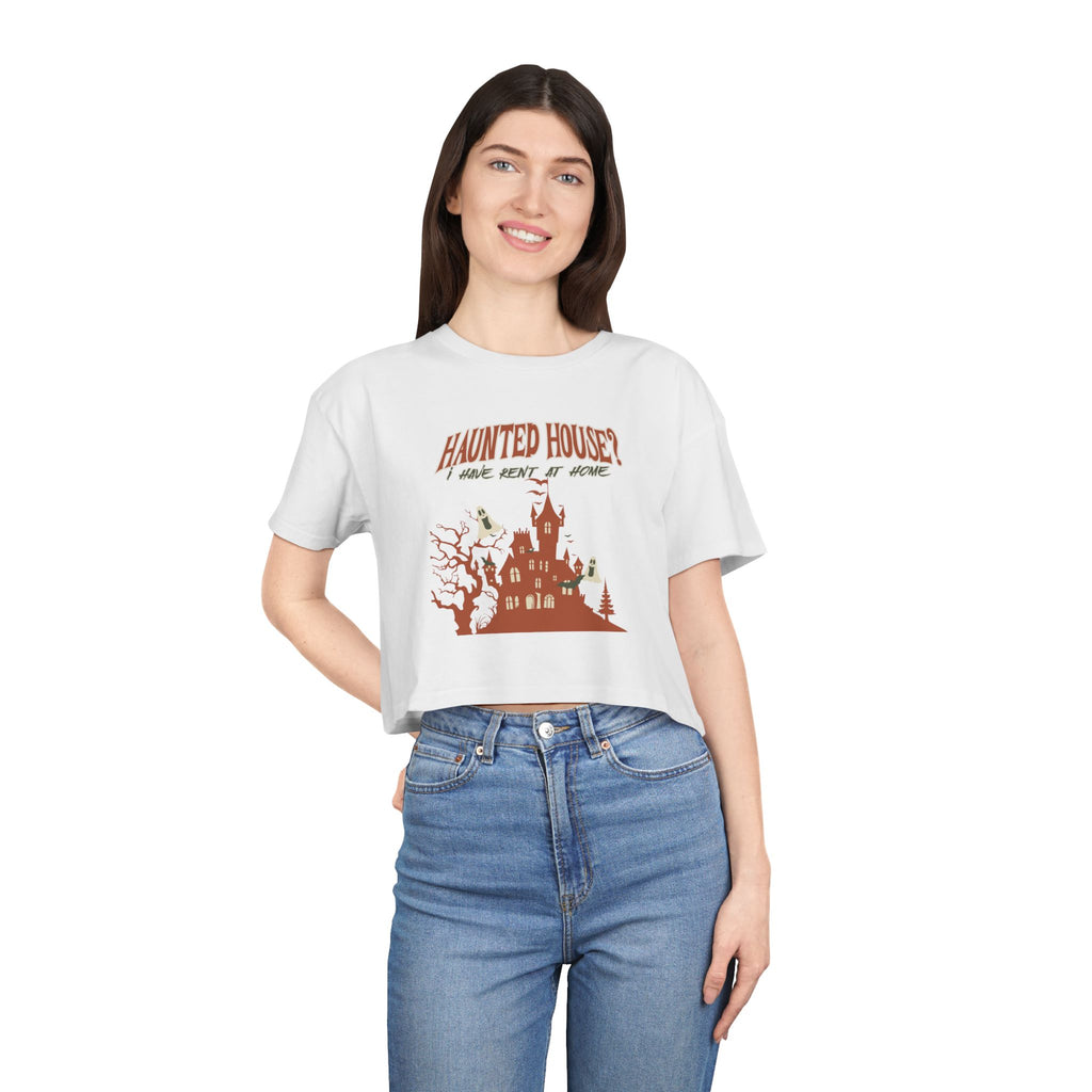 Haunted House Crop Tee