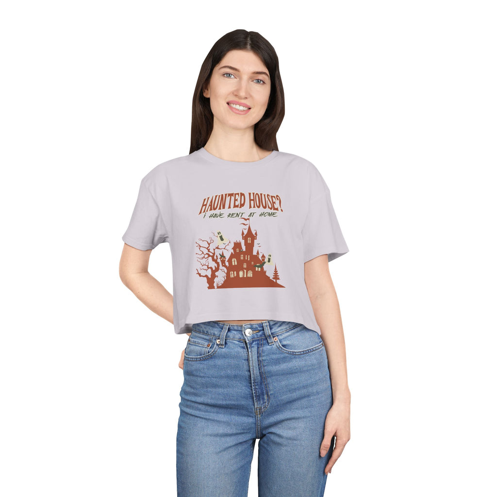 Haunted House Crop Tee