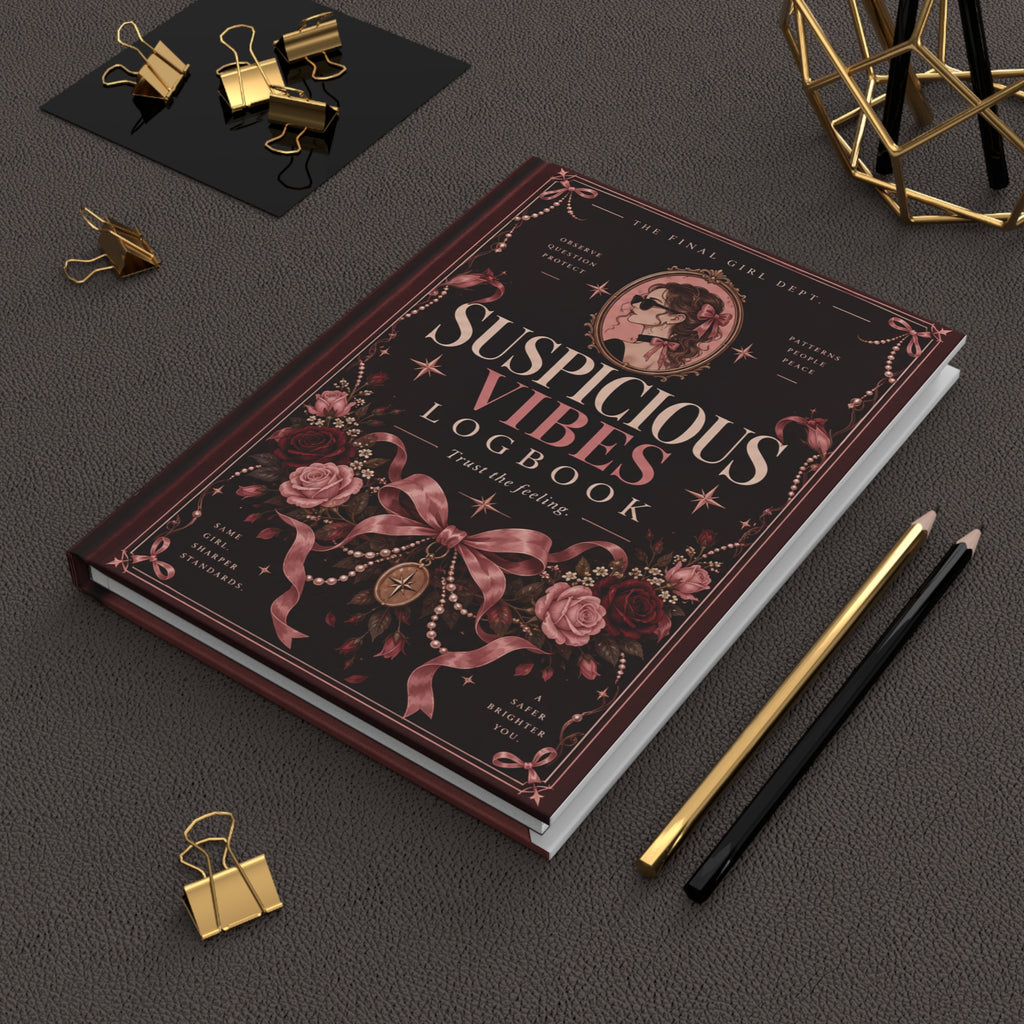 Suspicious Vibes Hardcover Lined Journal V3