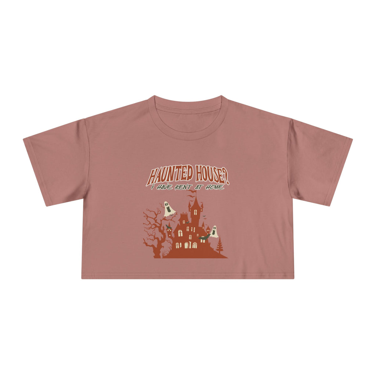 Haunted House Crop Tee