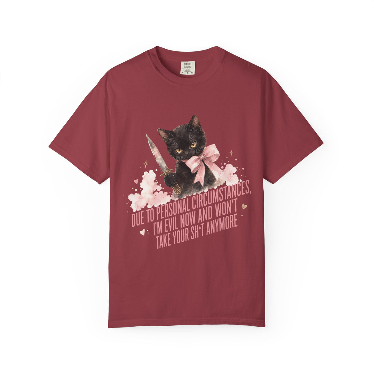 "Due to Personal Circumstances I'm Evil Now" Graphic Tee