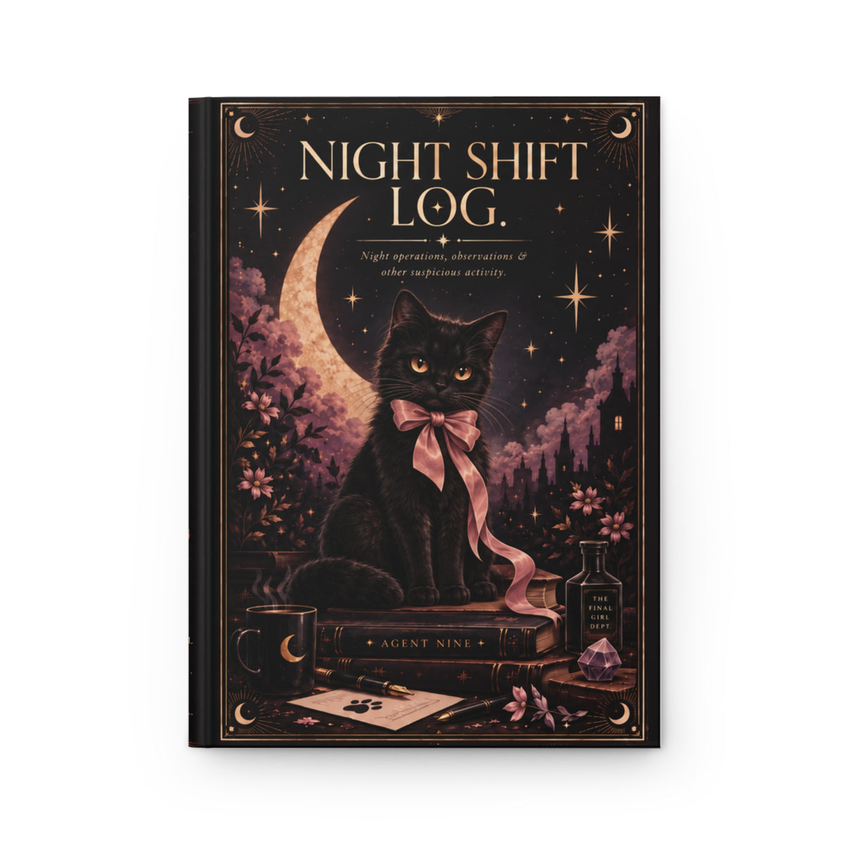 Night Shift Log Hardcover Journal