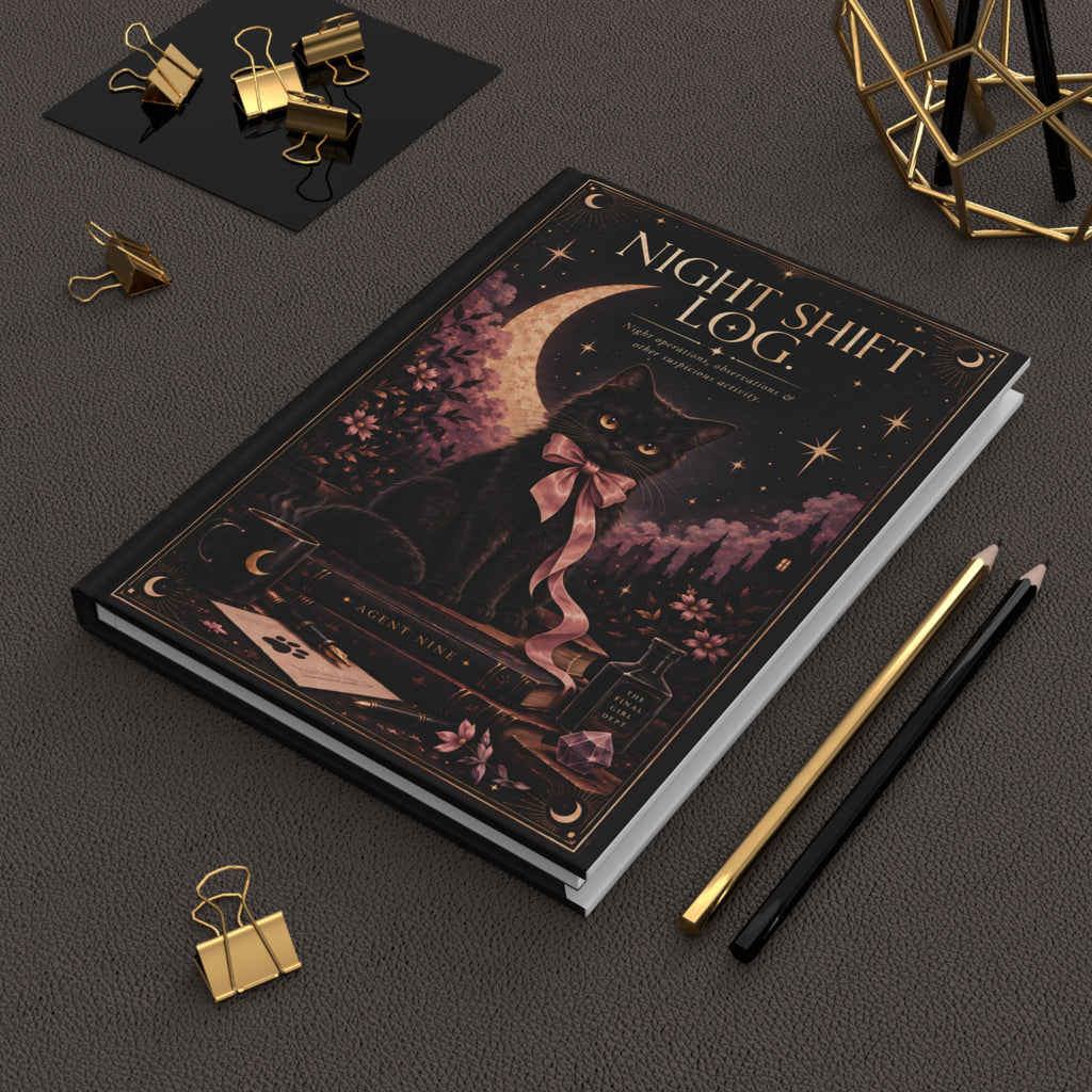Night Shift Log Hardcover Journal