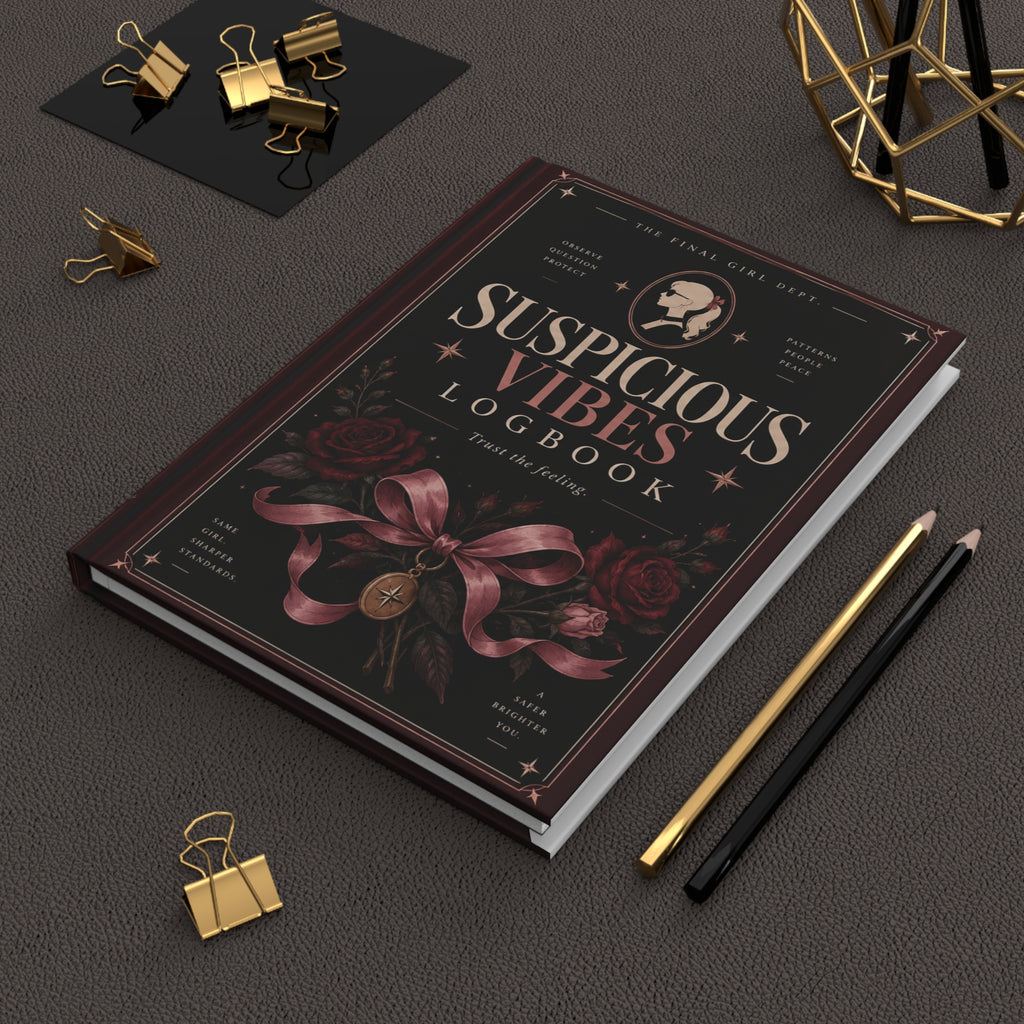 Suspicious Vibes Hardcover Lined Journal V1