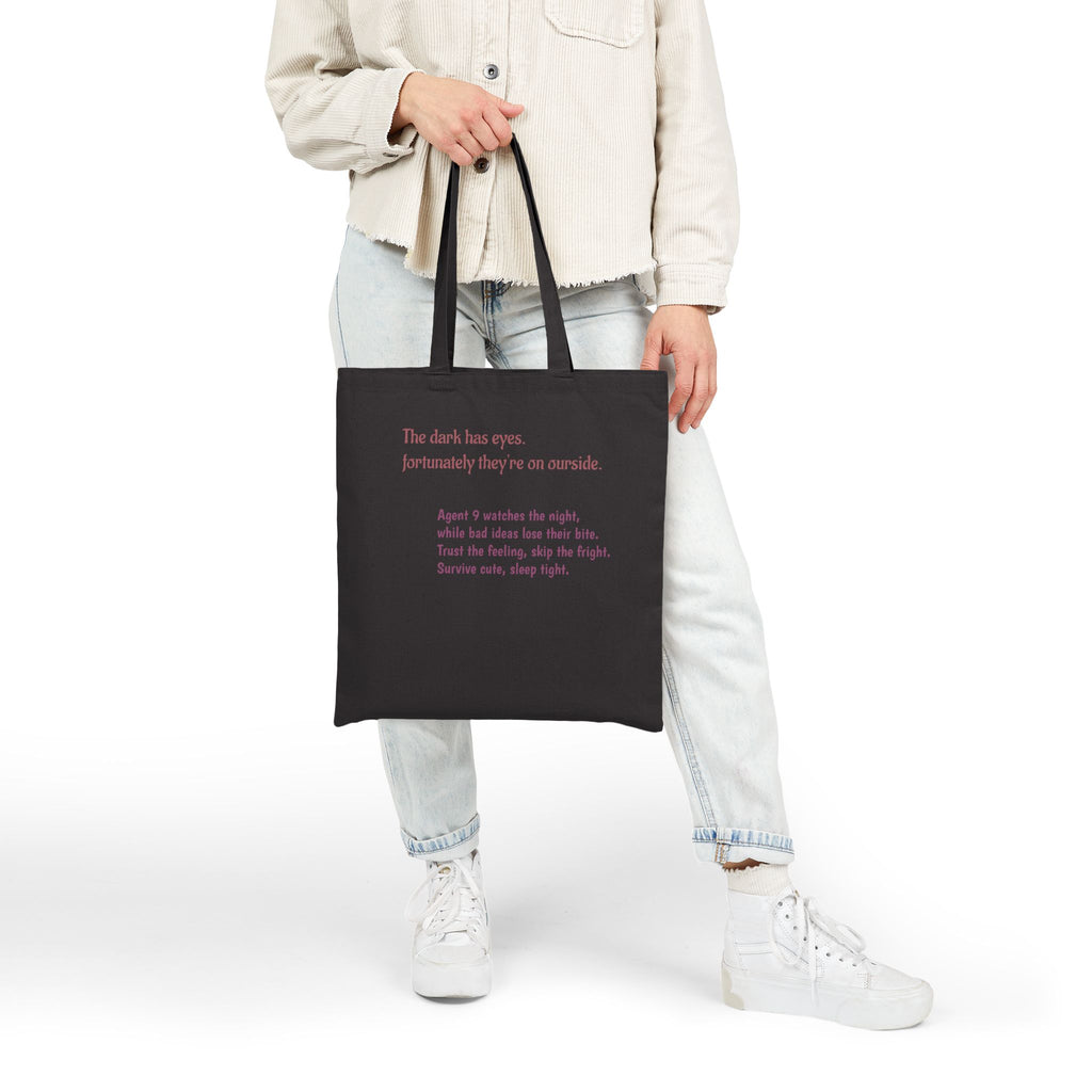Agent 9 Nightshift Cat Canvas Tote