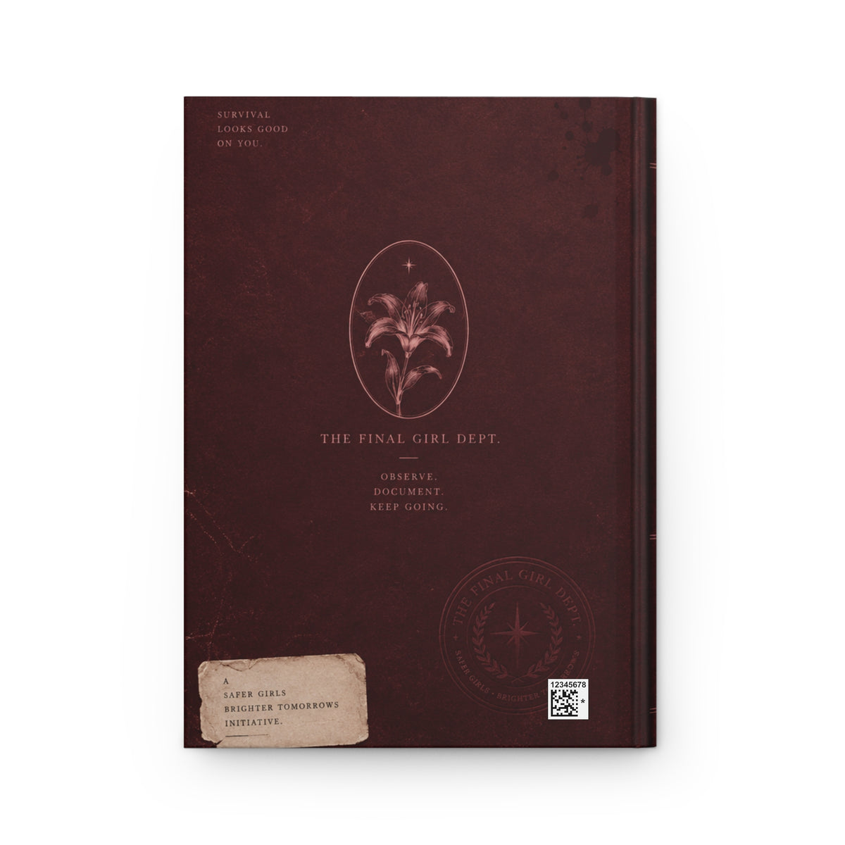 Incident Report Hardcover Journal