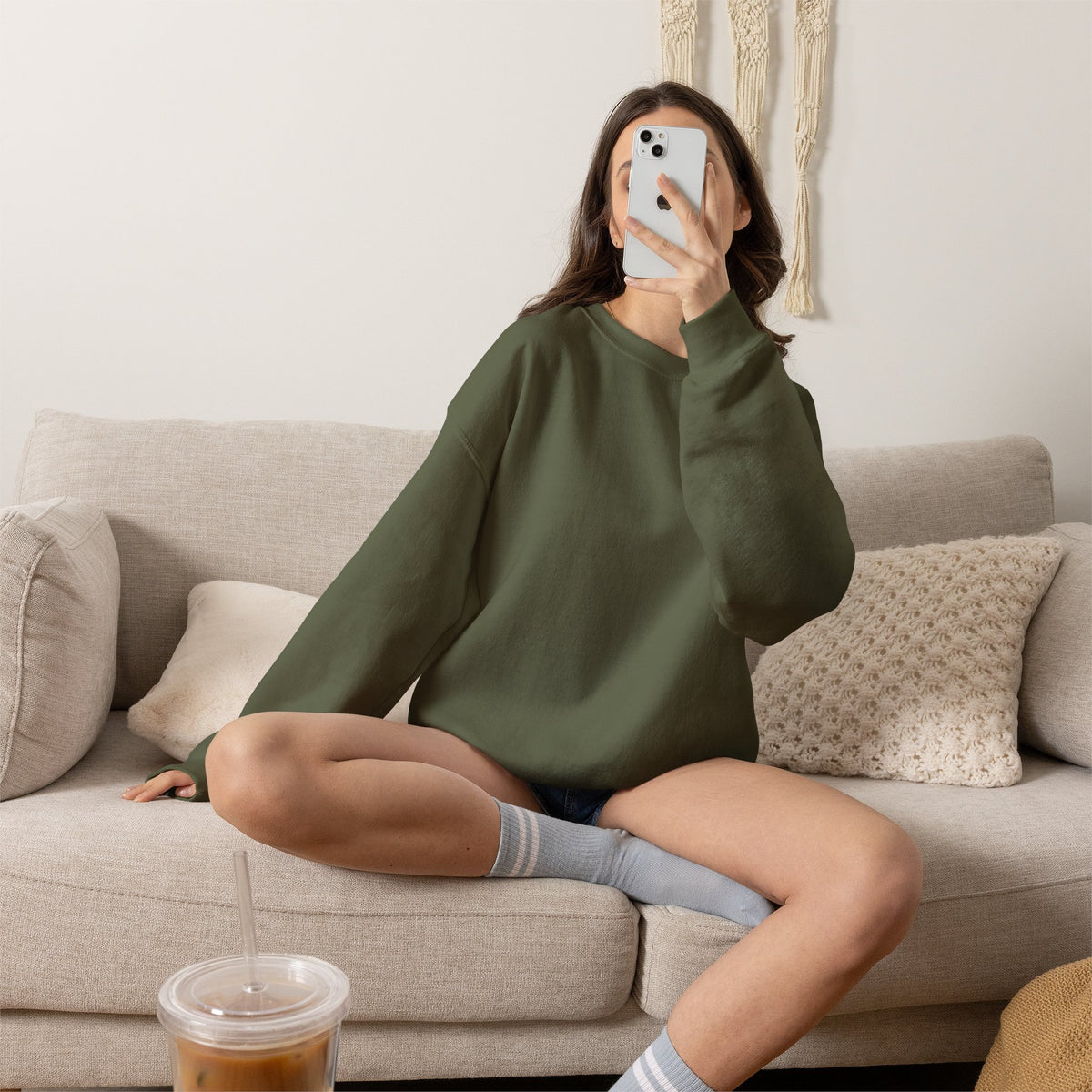 Crewneck Sweatshirt — “Final Girl Field Uniform” Graphic Pullover