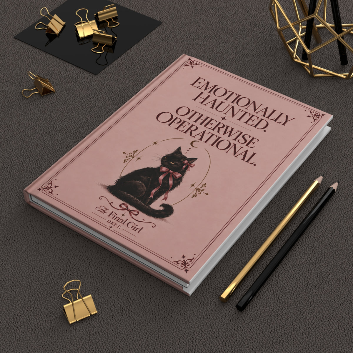 Emotionally Haunted Hardcover Journal