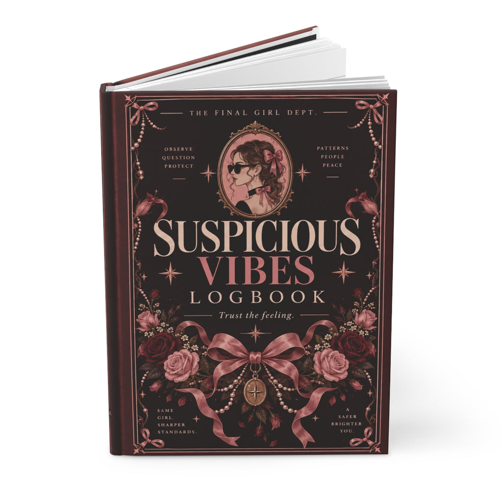 Suspicious Vibes Hardcover Lined Journal V3
