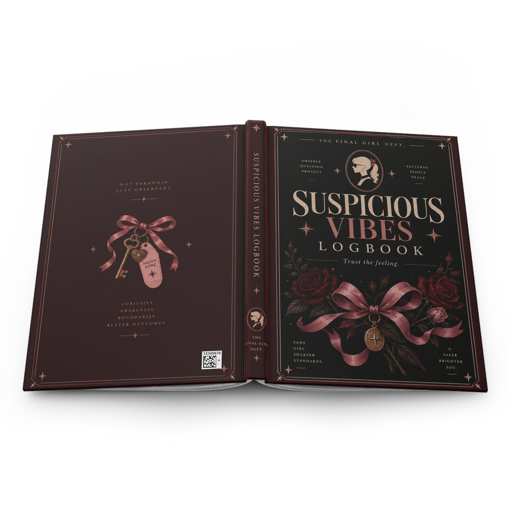Suspicious Vibes Hardcover Lined Journal V1