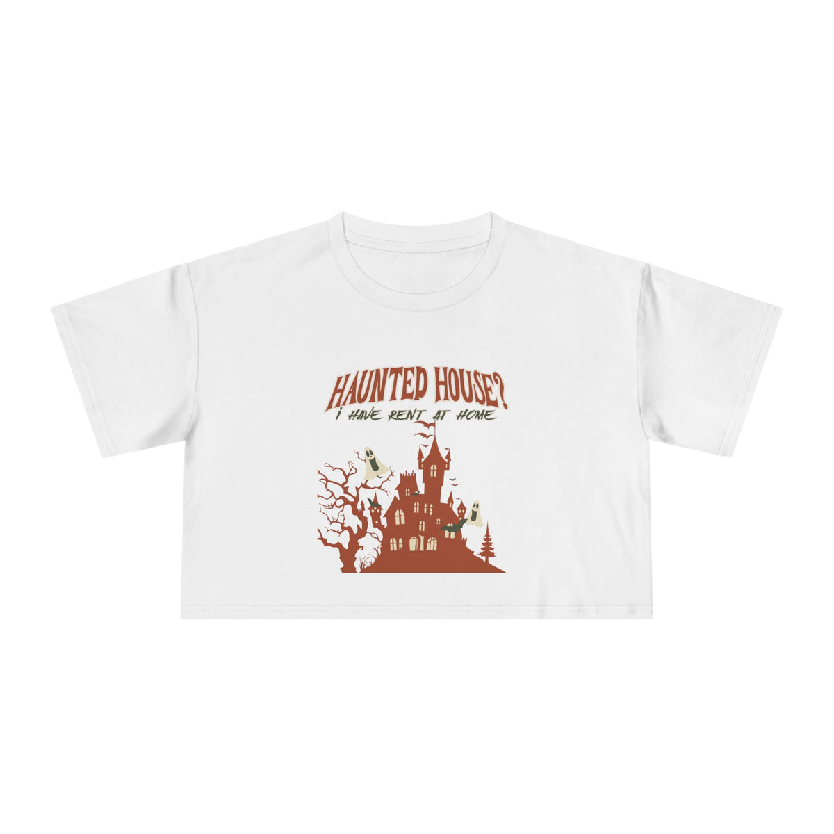 Haunted House Crop Tee