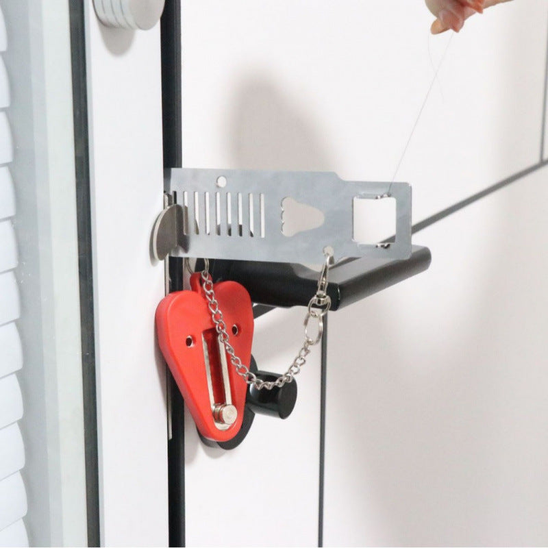 Portable door latch lock