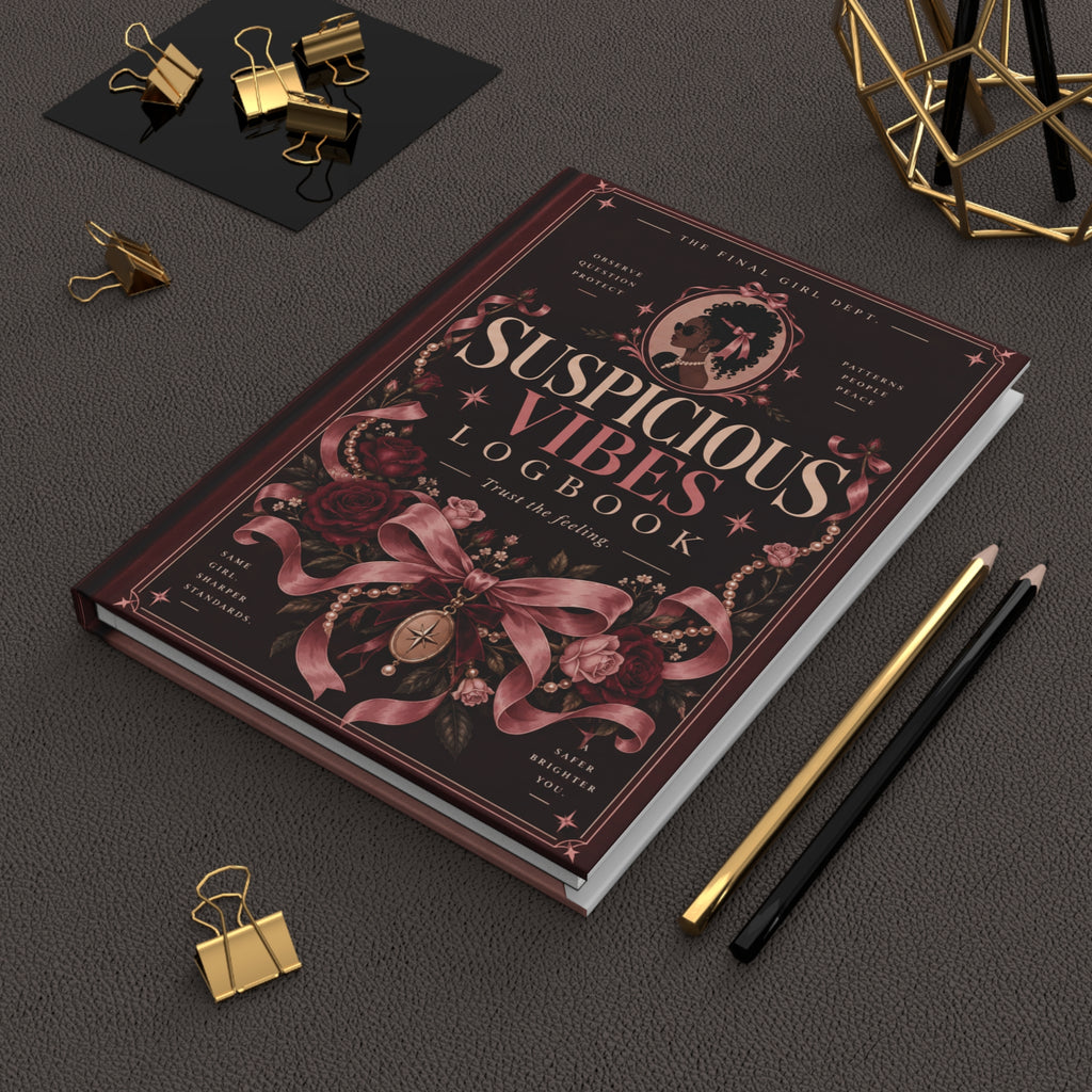 Suspicious Vibes Hardcover Lined Journal V2