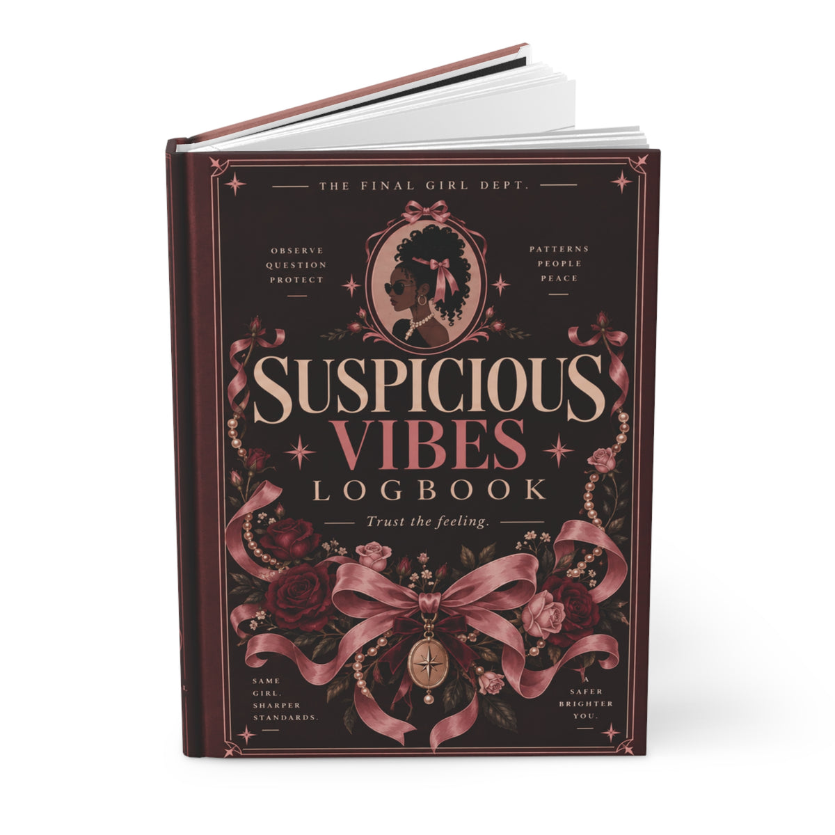 Suspicious Vibes Hardcover Lined Journal V2