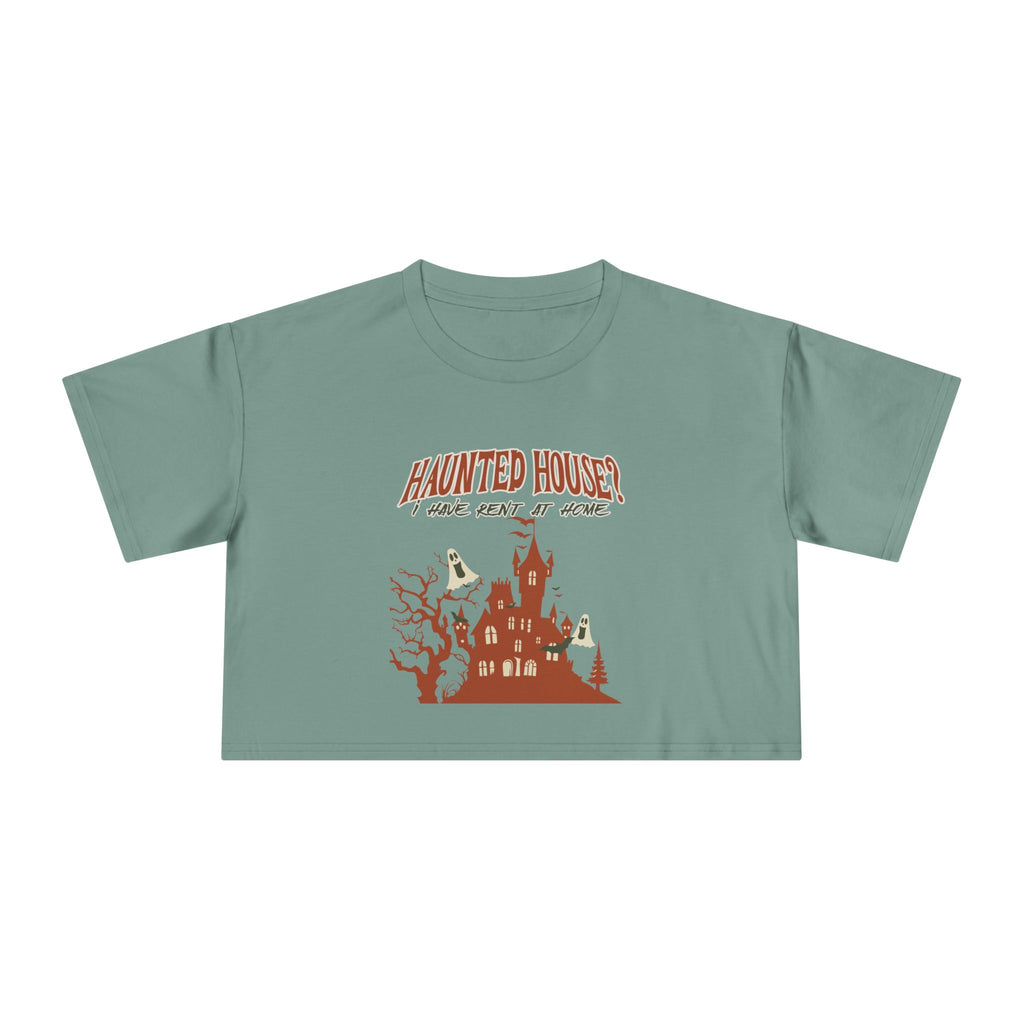 Haunted House Crop Tee