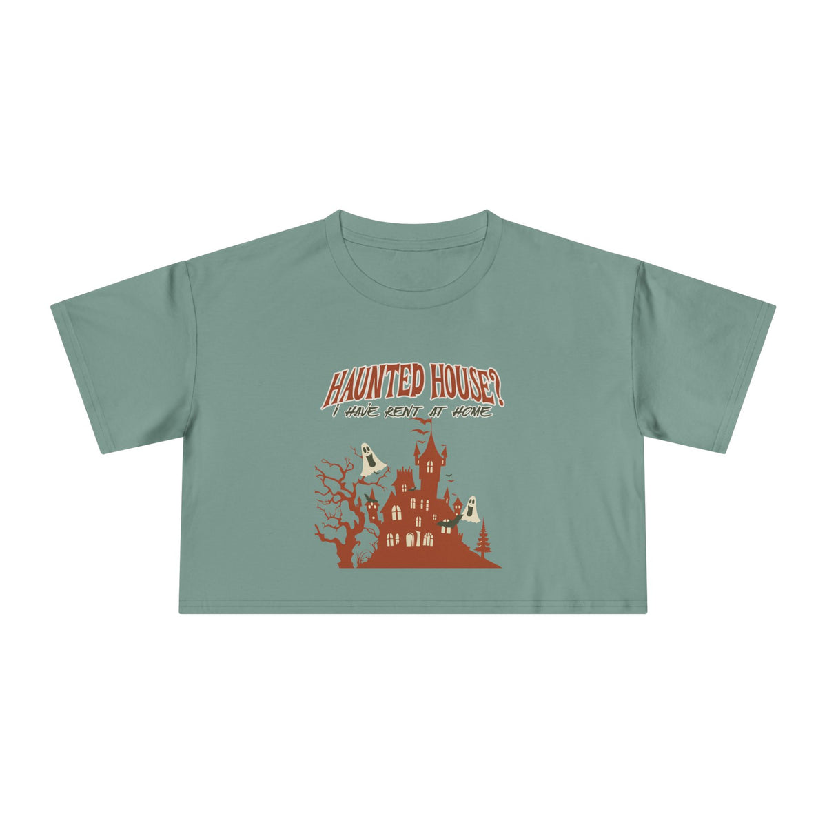 Haunted House Crop Tee