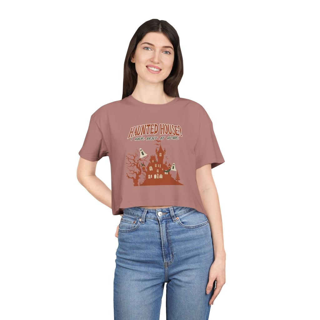 Haunted House Crop Tee