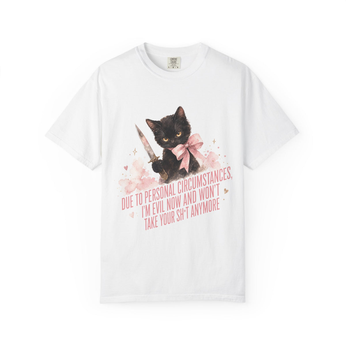 "Due to Personal Circumstances I'm Evil Now" Graphic Tee
